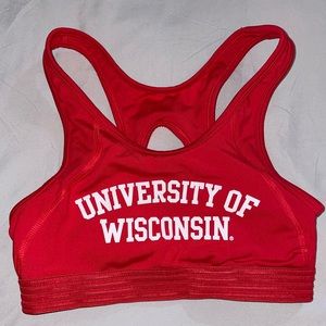 PINK University of Wisconsin Sports Bra